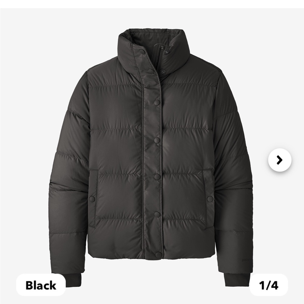 Patagonia Silent Down Jacket Size Small black/grey
